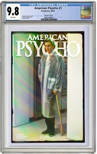 CGC 9.8 American Psycho #1  (Foil Christian Bale Photo Cover)