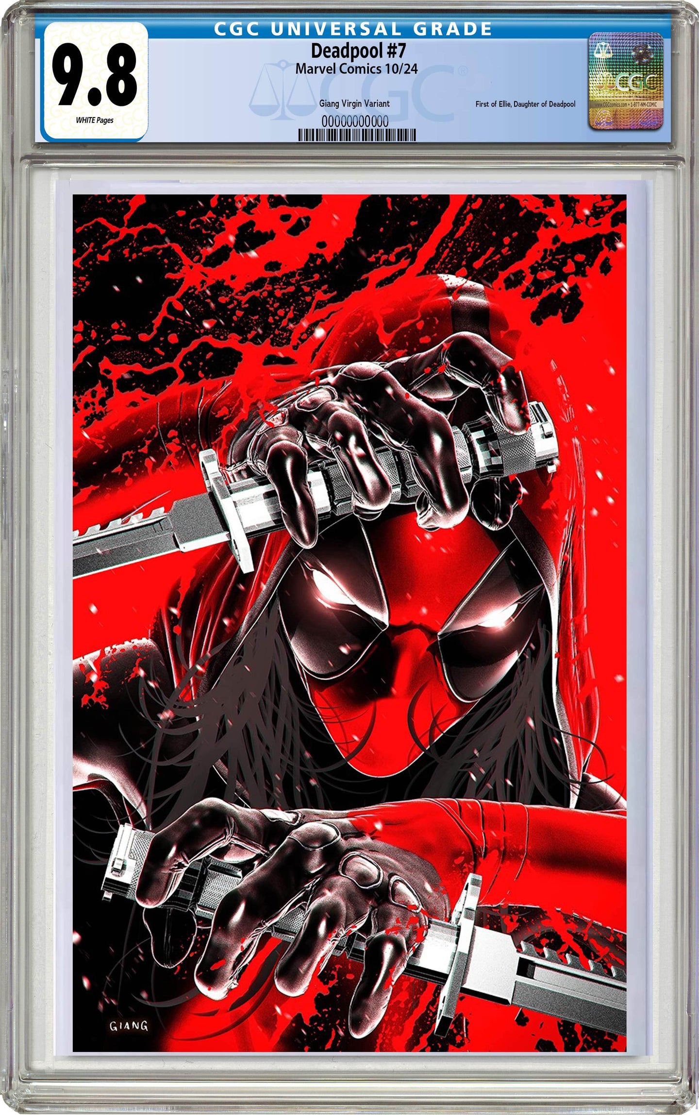 PREORDER: CGC 9.8 Deadpool #7 John Giang Virgin Variant