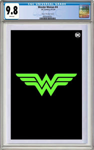 Preorder: CGC 9.8 Wonder Woman #4 Glow in the Dark Print Count LTD 1000