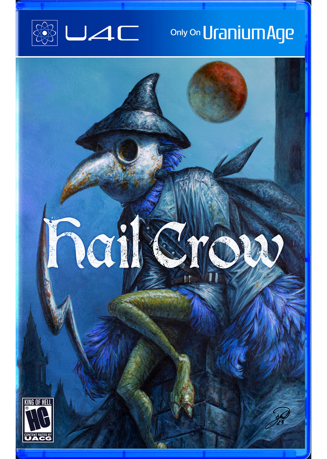 Hail Crow: King of Hell #1 - PS4 FOIL- Bloodborne Variant - Eileen the Crow Homage - 40 Printed