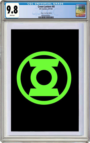Preorder: CGC 9.8 Green Lantern #8 Glow in the Dark Logo