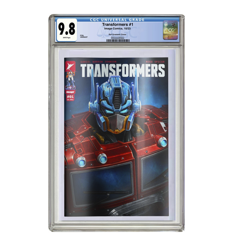 Preorder - NEW! CGC 9.8 Transformers #1 (Raf Grassetti FOIL) LTD 1000