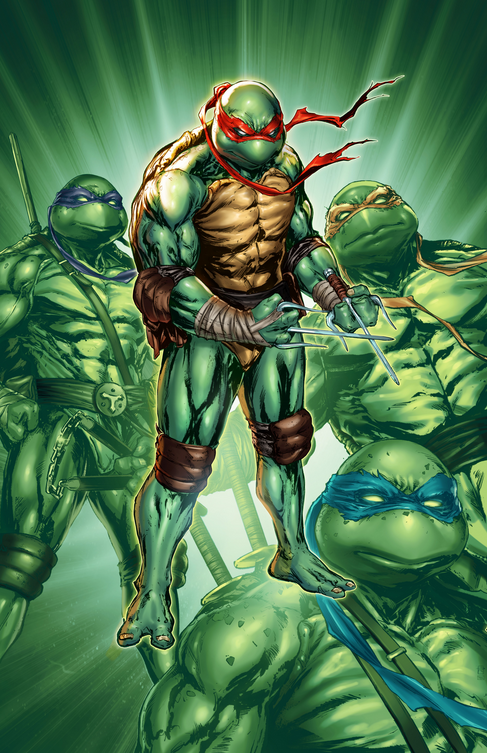 TMNT #1 (2024) Ultimate Fallout #4 homage virgin variant